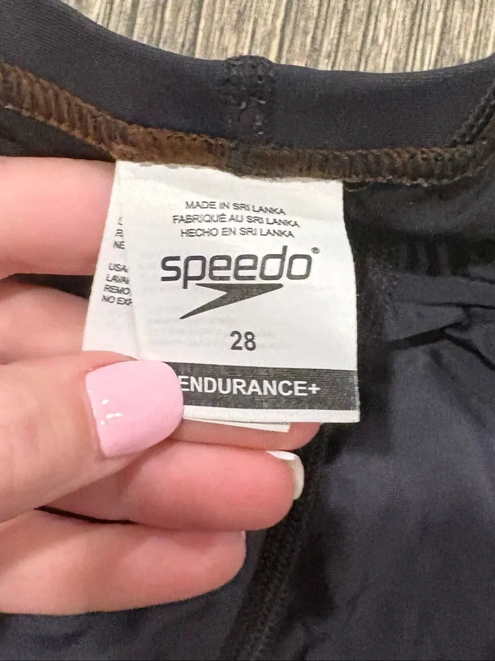 Speedo Mens Endurance+ Jammer Swim Shorts Performance Stripe Black Teal Size 28